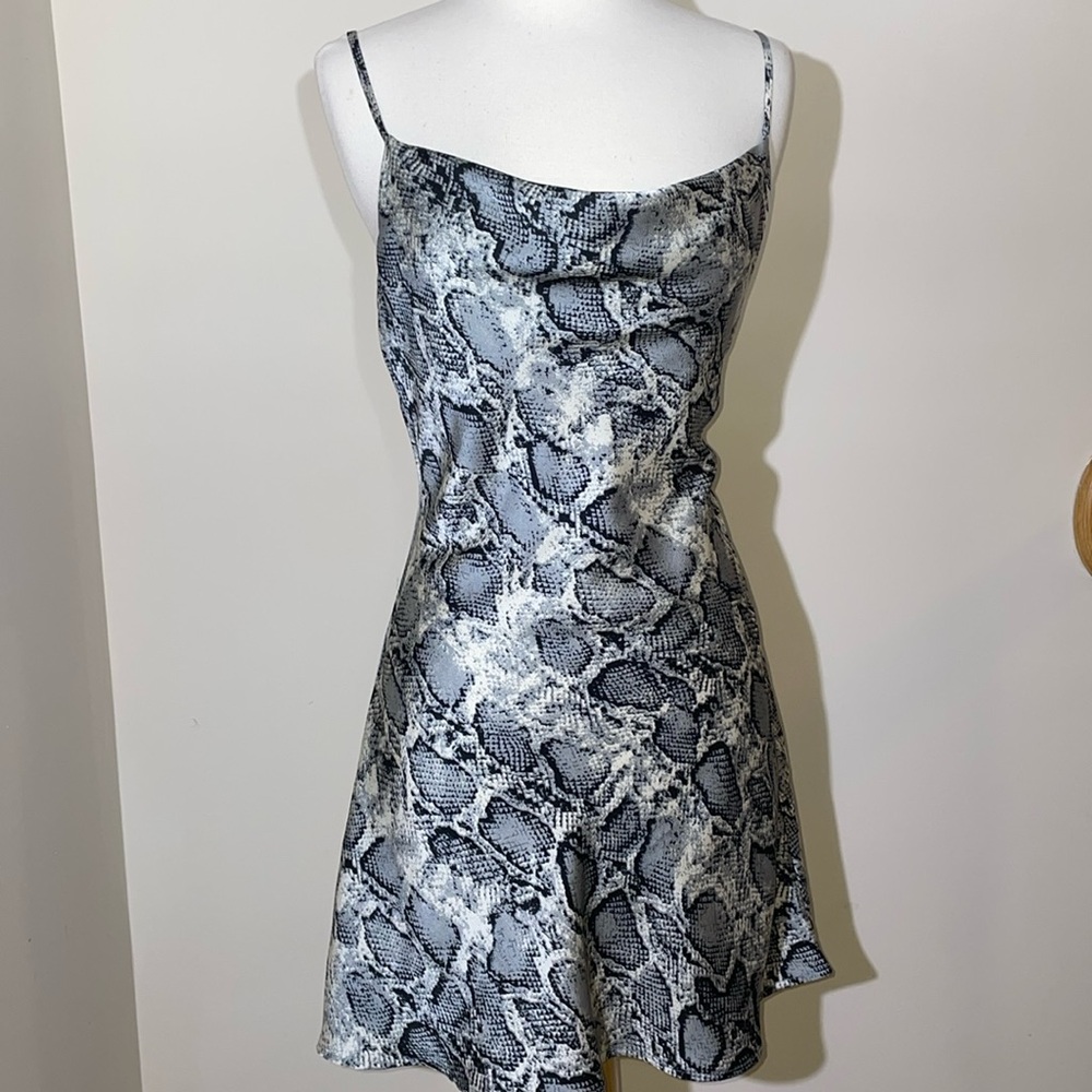 Cotton candy LA reptile print slip dress size medium